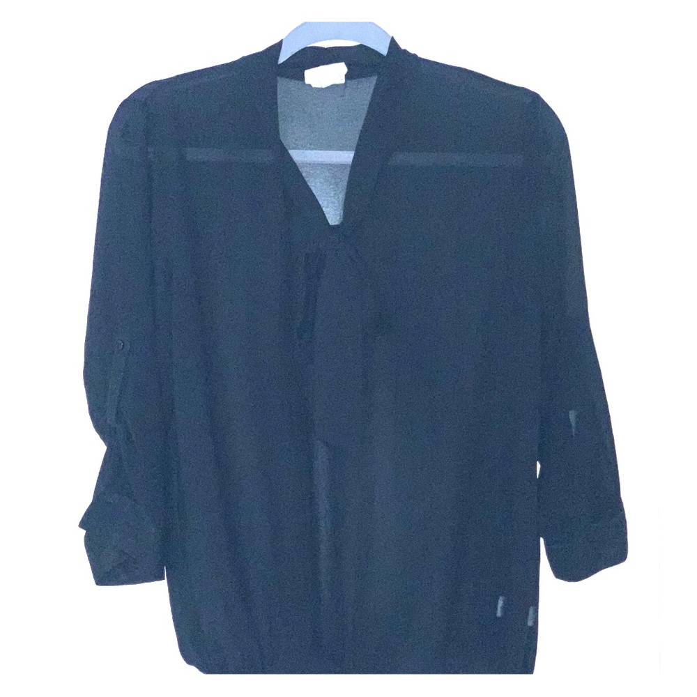 Sheer Black Blouse